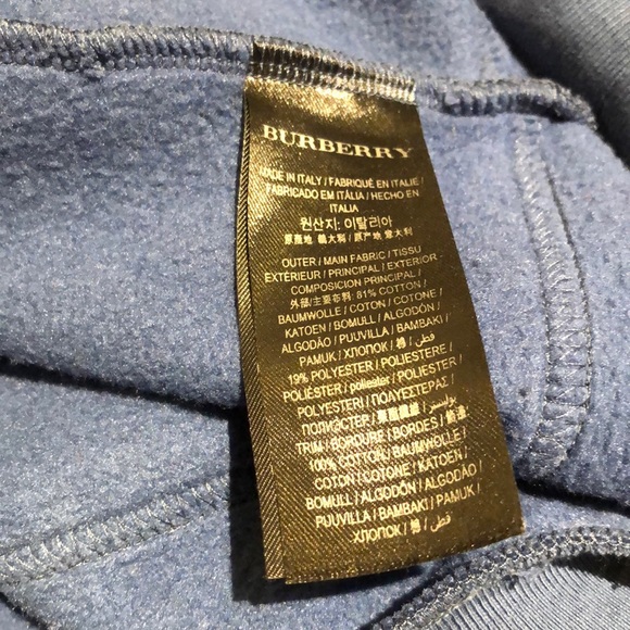 Burberry London Runway Sweatshirt asymmetrical off shoulder rare unique blue - Picture 10 of 14